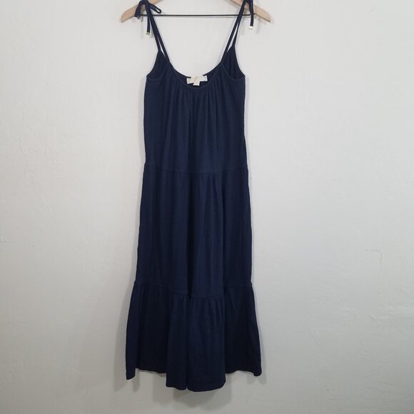 MICHAEL Michael Kors Navy Oversized Midi Dress Size XS - Picture 1 of 7
